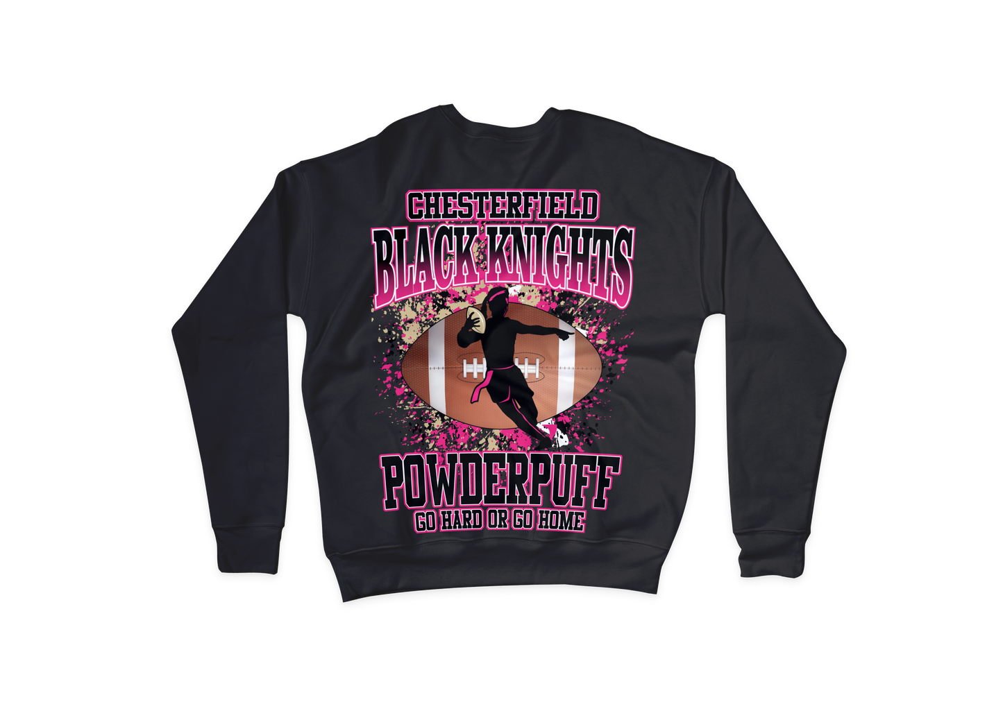CBK Girls flag Powder-puff "Go Hard or Go Home"